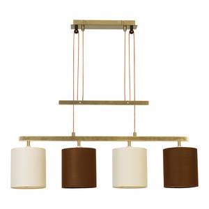 Suspension Tilde II Tissu mélangé / Acier - 4 ampoules