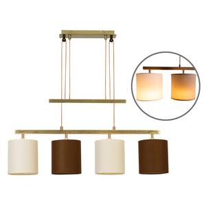 Suspension Tilde II Tissu mélangé / Acier - 4 ampoules