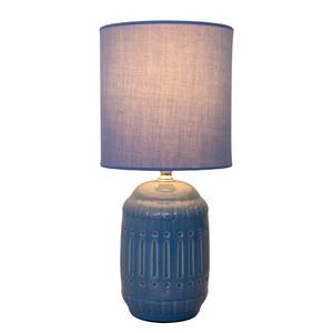 Lampada da tavolo Erida Ceramica / Tessuto misto - 1 punto luce - Blu