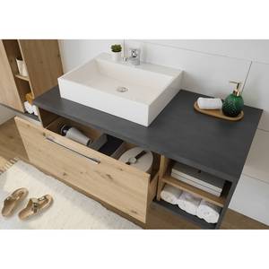 Mobile con lavabo Kalasin Effetto cemento / Effetto rovere Artisan