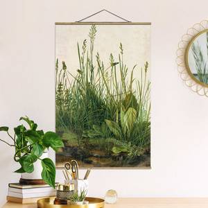 Tableau déco Étude d’herbes Toile et bois massif - Vert - 50 cm x 75 cm x 0,3 cm - 50 x 75 cm