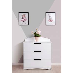 Commode Classic Blanc - Bois manufacturé - 81 x 81 x 41 cm