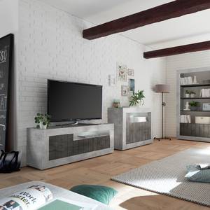 Meuble TV Urbino Anthracite / Gris clair