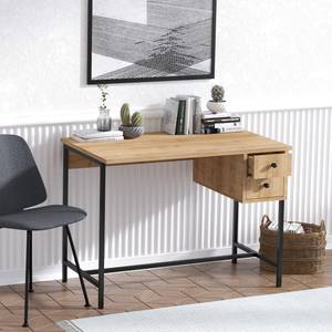 Bureau Kendra eikenhouten look/zwart