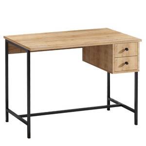 Bureau Kendra eikenhouten look/zwart