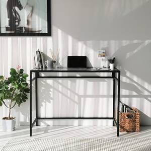 Bureau Jetmore Verre / Aluminium - Verre transparent / Noir