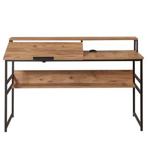 Bureau Liroi grenenhouten look/zwart