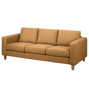 3-Sitzer Sofa MAISON Webstoff Lark: Senfgelb - Ohne Schlaffunktion