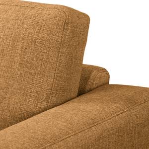 Ecksofa MAISON 2-Sitzer mit Longchair Webstoff - Webstoff Lark: Senfgelb - Longchair davorstehend rechts