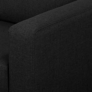 2-Sitzer Sofa MAISON Webstoff Lark: Schwarz
