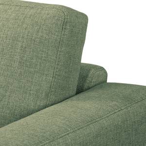 Ecksofa MAISON 1-Sitzer mit Longchair Webstoff Lark: Pistaziengrün - Longchair davorstehend rechts