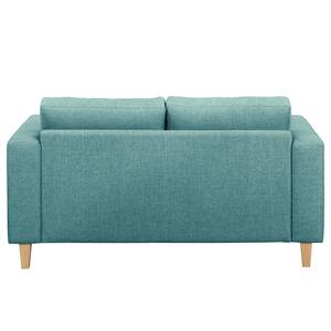 Ecksofa MAISON 1-Sitzer mit Longchair Webstoff Lark: Petrol - Longchair davorstehend links