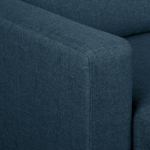 Canapé d’angle 2 places MAISON Tissage à plat - Tissu Lark: Bleu foncé - Méridienne courte à droite (vue de face)
