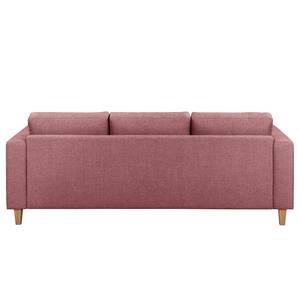 Ecksofa MAISON 2-Sitzer mit Longchair Webstoff Lark: Mauve - Longchair davorstehend links