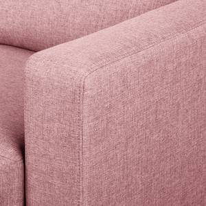 Ecksofa MAISON 2-Sitzer mit Longchair Webstoff - Webstoff Lark: Mauve - Longchair davorstehend links