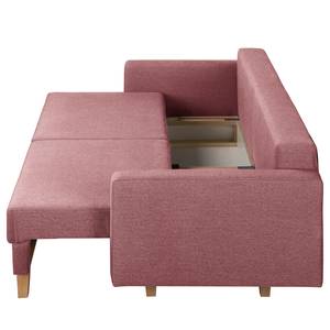 3-Sitzer Sofa MAISON Webstoff Lark: Mauve - Mit Schlaffunktion