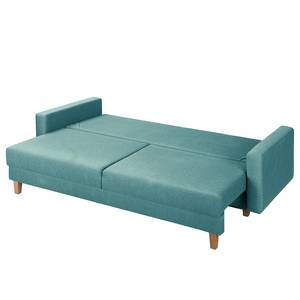 3-Sitzer Sofa MAISON Webstoff Lark: Petrol - Mit Schlaffunktion