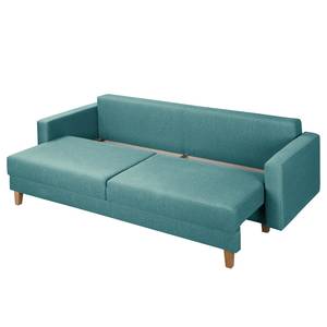 3-Sitzer Sofa MAISON Webstoff Lark: Petrol - Mit Schlaffunktion