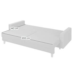 3-Sitzer Sofa MAISON Webstoff Lark: Petrol - Mit Schlaffunktion