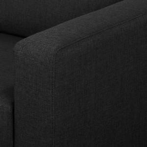 Set di divani a 3, 2 posti MAISON Tessuto piatto - Tessuto Lark: nero
