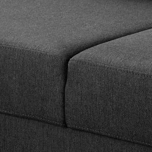 3-Sitzer Sofa MAISON Webstoff Inas: Dunkelgrau - Mit Schlaffunktion