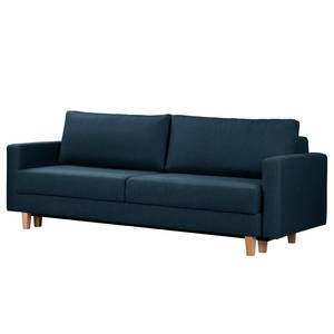 3-Sitzer Sofa MAISON Webstoff Lark: Dunkelblau - Mit Schlaffunktion