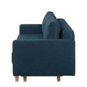 3-Sitzer Sofa MAISON Webstoff Lark: Dunkelblau - Mit Schlaffunktion