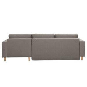 Ecksofa MAISON mit Schlaffunktion Webstoff Inas: Cubanit - Longchair davorstehend rechts