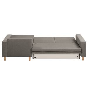 Ecksofa MAISON mit Schlaffunktion Webstoff Inas: Cubanit - Longchair davorstehend rechts