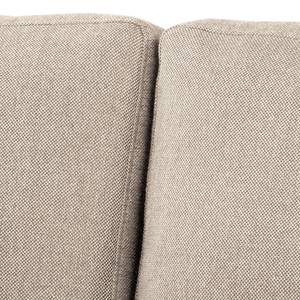 Ecksofa MAISON mit Schlaffunktion Webstoff Inas: Cappuccino - Longchair davorstehend rechts