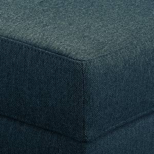 Canapé d’angle MAISON, fonction couchage Tissu - Tissu Lark: Bleu foncé - Méridienne courte à gauche (vue de face)