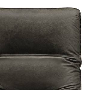 Fauteuil relax Asunden Aspect cuir vieilli - Tissu composite Bulan: Anthracite