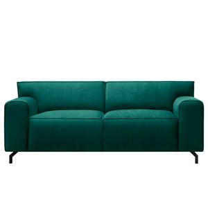 Sofa Bramming (3-Sitzer) Samt Juna: Petrol - Breite: 210 cm