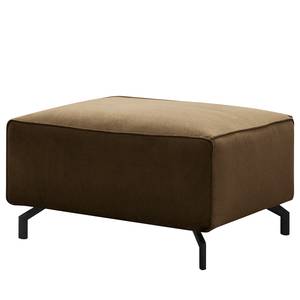 Gestoffeerde hocker Bramming fluweel - Velours Juna: Bruin