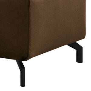 Gestoffeerde hocker Bramming fluweel - Velours Juna: Bruin