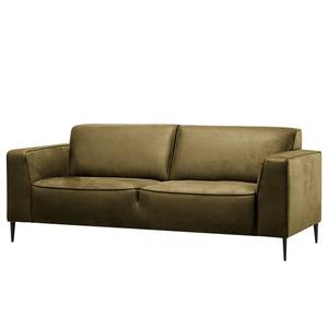 Sofa Chaides (2,5-Sitzer) Antiklederlook - Mischgewebe Bulan: Moss