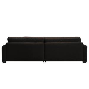 Bigsofa Circle Flachgewebe - Flachgewebe Vega: Braun-Schwarz