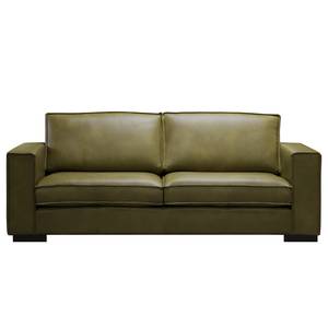 Sofa Locana (3-Sitzer) Echtleder Bulle: Olive