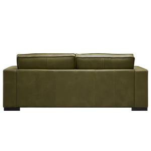 Sofa Locana (3-Sitzer) Echtleder Bulle: Olive