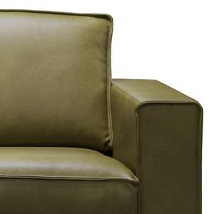 Sofa Locana (3-Sitzer) Echtleder Bulle: Olive