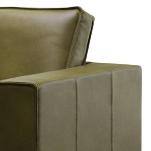 Fauteuil Locana echt leer - Leer Bulle: Olijf