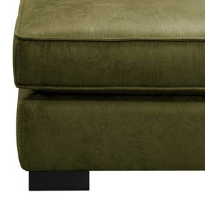 Repose-pieds Locana Aspect cuir vieilli - Microfibre Cheri: Olive