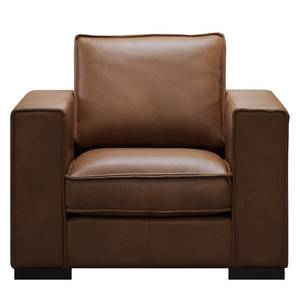 Fauteuil Locana echt leer - Leer Bulle: Bruin