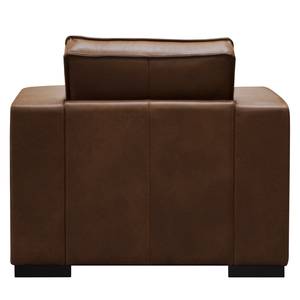 Fauteuil Locana echt leer - Leer Bulle: Bruin