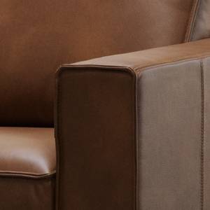 Fauteuil Locana echt leer - Leer Bulle: Bruin