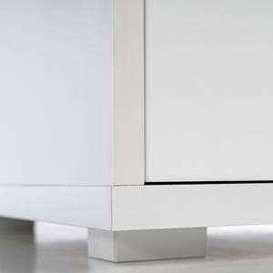 Table de chevet Print Blanc - Bois manufacturé - 60 x 45 x 37 cm