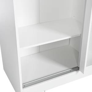 Schwebetürenschrank Digras Weiß - 120 x 50 cm