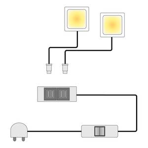 Éclairage LED Maiossa Transparent - Matière plastique - 5 x 3 x 2 cm