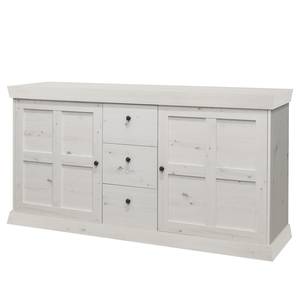 Dressoir Maiossa I witte pijnboomhouten look - Witte pijnboomhouten look