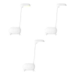 LED-tafellamp Dino silicone - 1 lichtbron - Wit